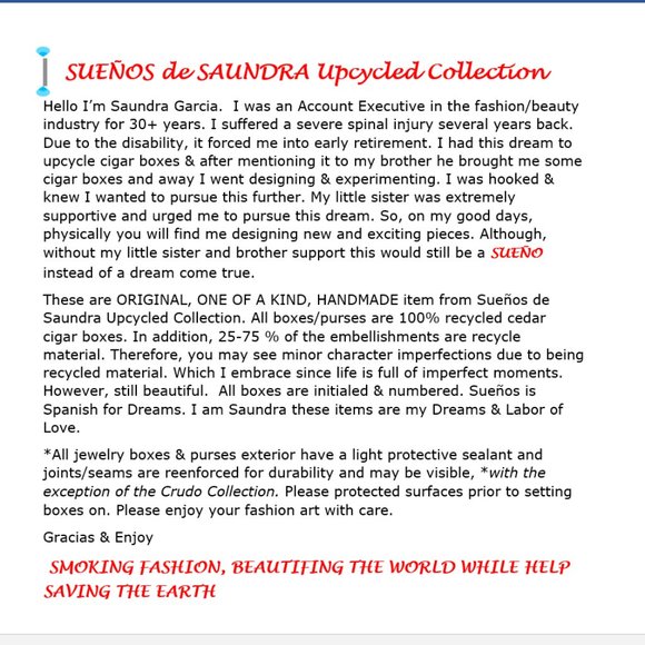 Suenos de Saundra Upcycled Rare Grind Diesel Cedar Cigar Box, ARTFUL STORAGE - Picture 7 of 15